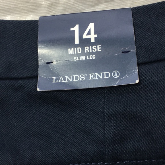 Lands End Slim Leg SZ 14, 32 inseam NWT - Picture 2 of 3
